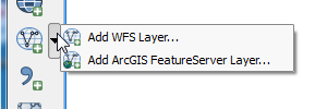 Add WFS or ArcGIS FeatureService Layer to map